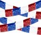 4th of July Decorations 4 Pack Tinsel Foil Fringe Garland Curtains Streamers Hanging Red White Blue Fringe Backdrop Banner for Parade Floats Decorations 4th of July America Patriotic Day Memorial Day